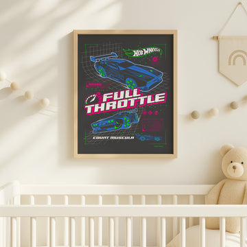 Hot Wheels Full Throttle Wall Art Poster wall - art - picture - poster