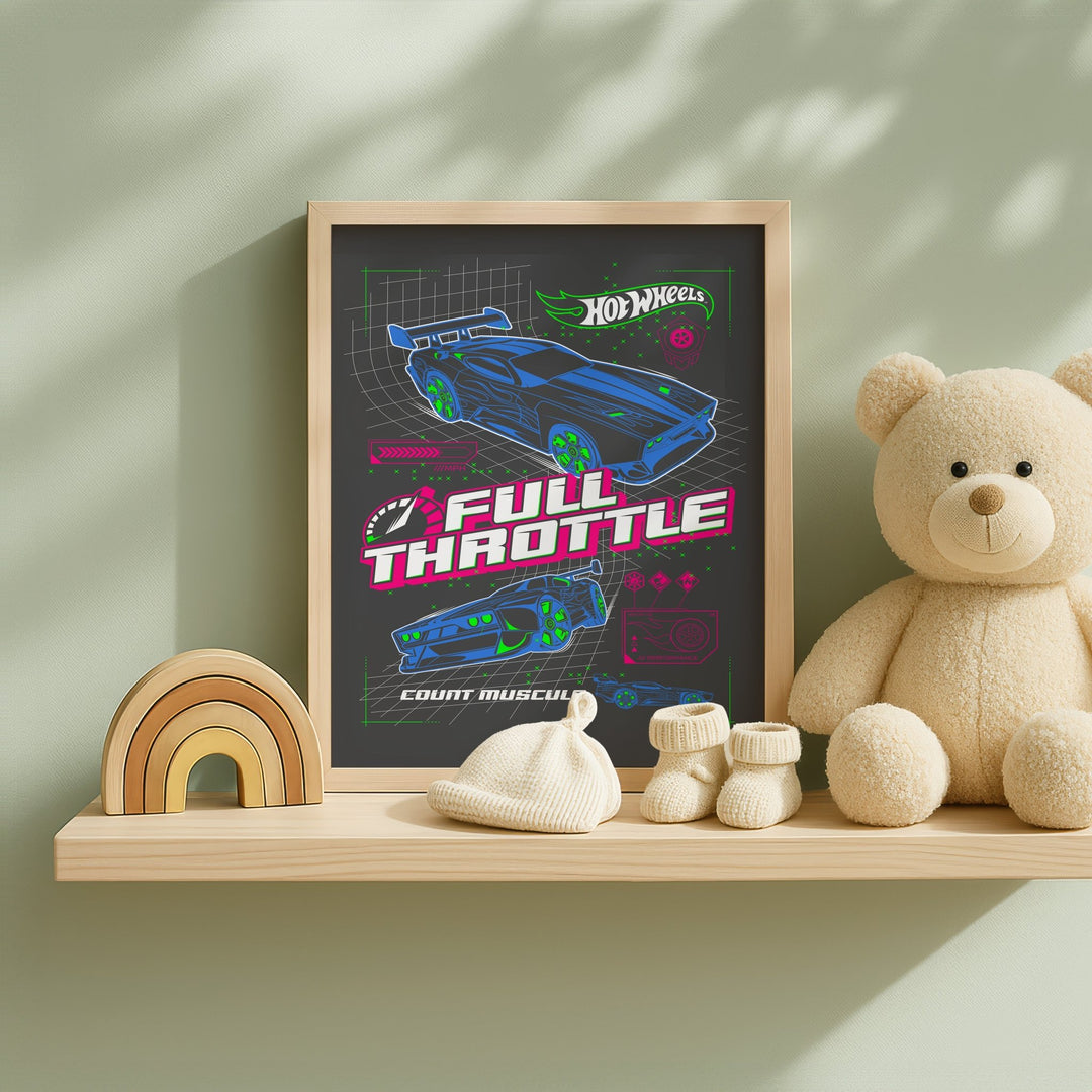 Hot Wheels Full Throttle Wall Art Poster wall - art - picture - poster