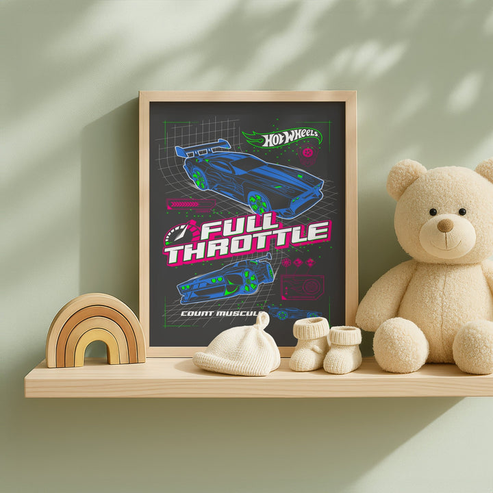 Hot Wheels Full Throttle Wall Art Poster wall - art - picture - poster