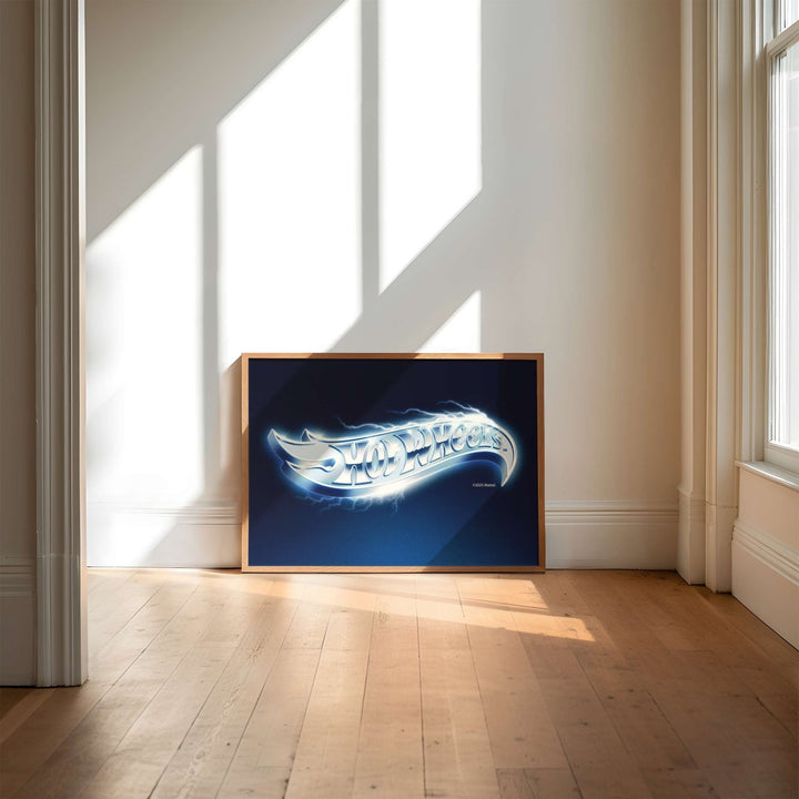 Hot Wheels Logo Landscape Vintage Electric Print wall - art - picture - poster