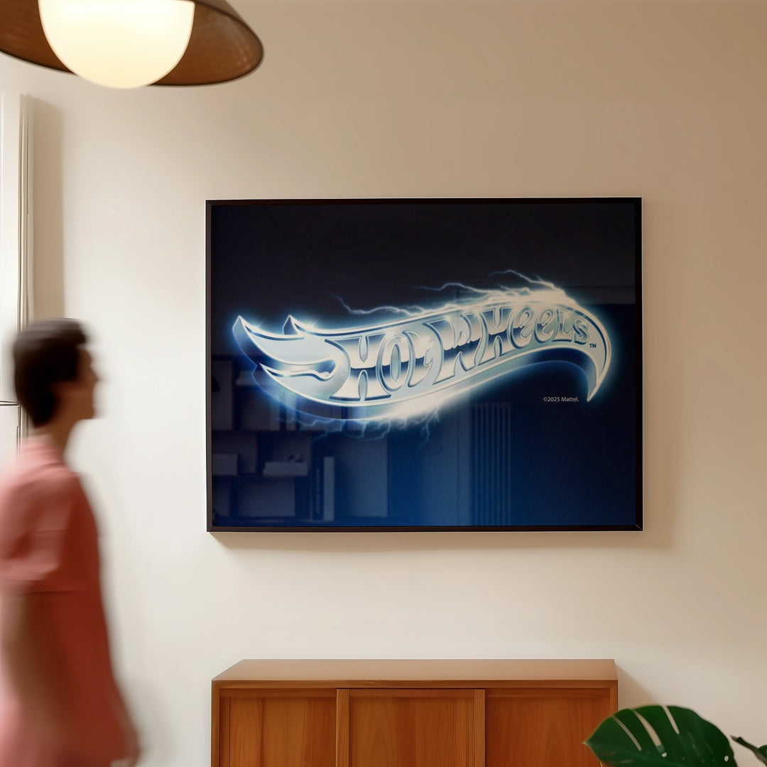 Hot Wheels Logo Landscape Vintage Electric Print wall - art - picture - poster