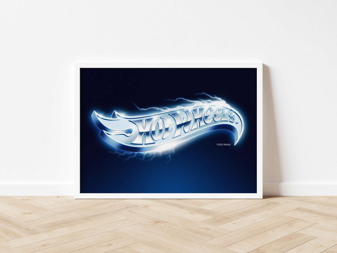 Hot Wheels Logo Landscape Vintage Electric Print wall - art - picture - poster