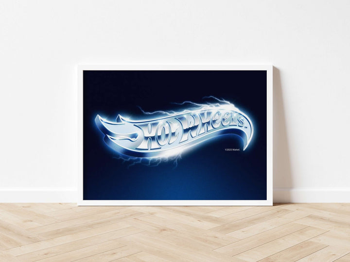 Hot Wheels Logo Landscape Vintage Electric Print wall - art - picture - poster