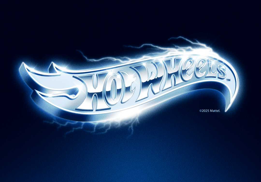 Hot Wheels Logo Landscape Vintage Electric Print frame