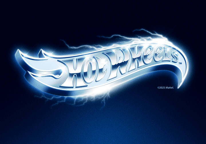 Hot Wheels Logo Landscape Vintage Electric Print frame