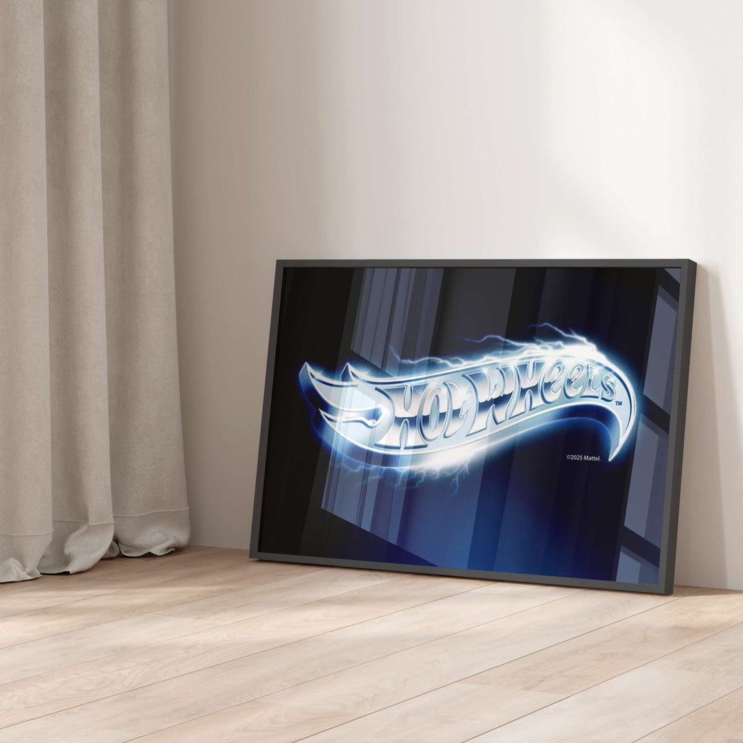 Hot Wheels Logo Landscape Vintage Electric Print wall - art - picture - poster