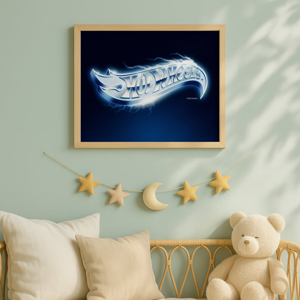 Hot Wheels Logo Landscape Vintage Electric Print wall - art - picture - poster