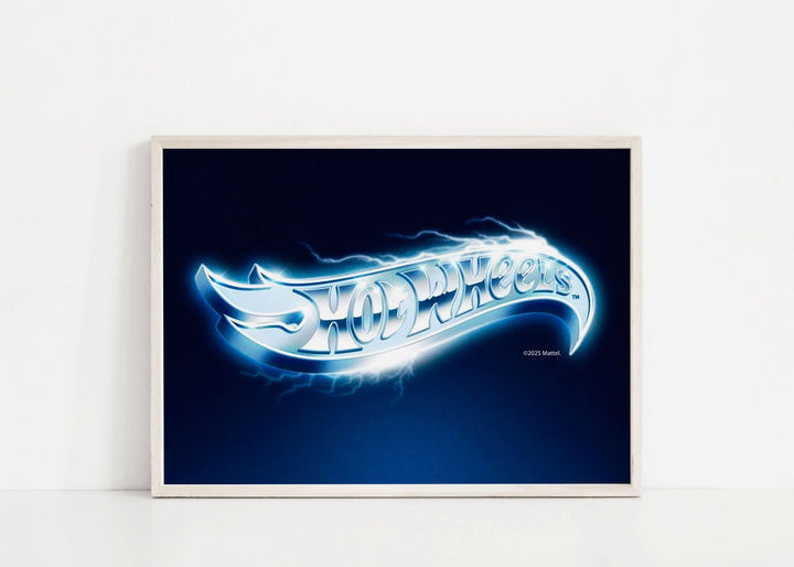 Hot Wheels Logo Landscape Vintage Electric Print wall - art - picture - poster