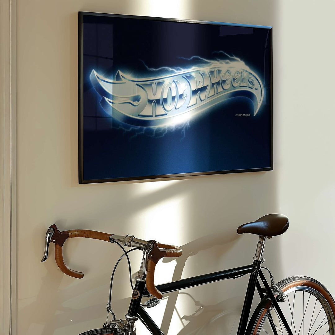 Hot Wheels Logo Landscape Vintage Electric Print wall - art - picture - poster