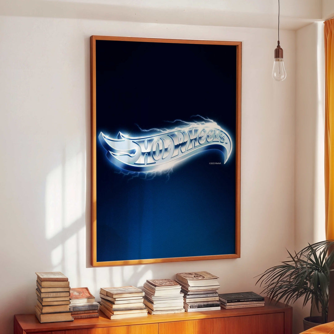 Hot Wheels Logo Portrait Vintage Electric Print wall - art - picture - poster