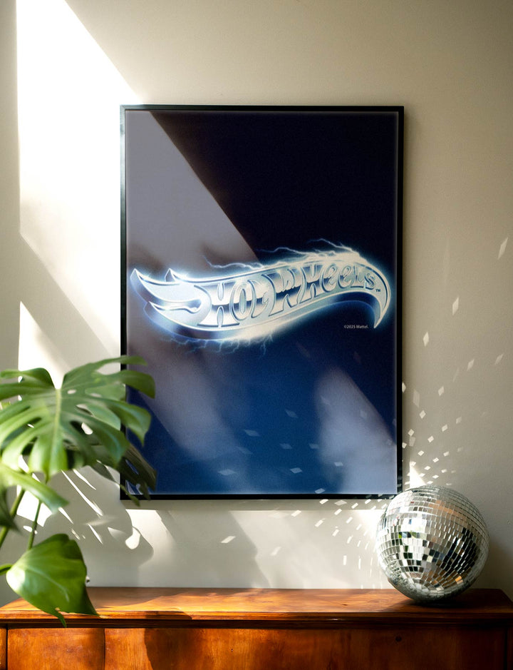 Hot Wheels Logo Portrait Vintage Electric Print wall - art - picture - poster