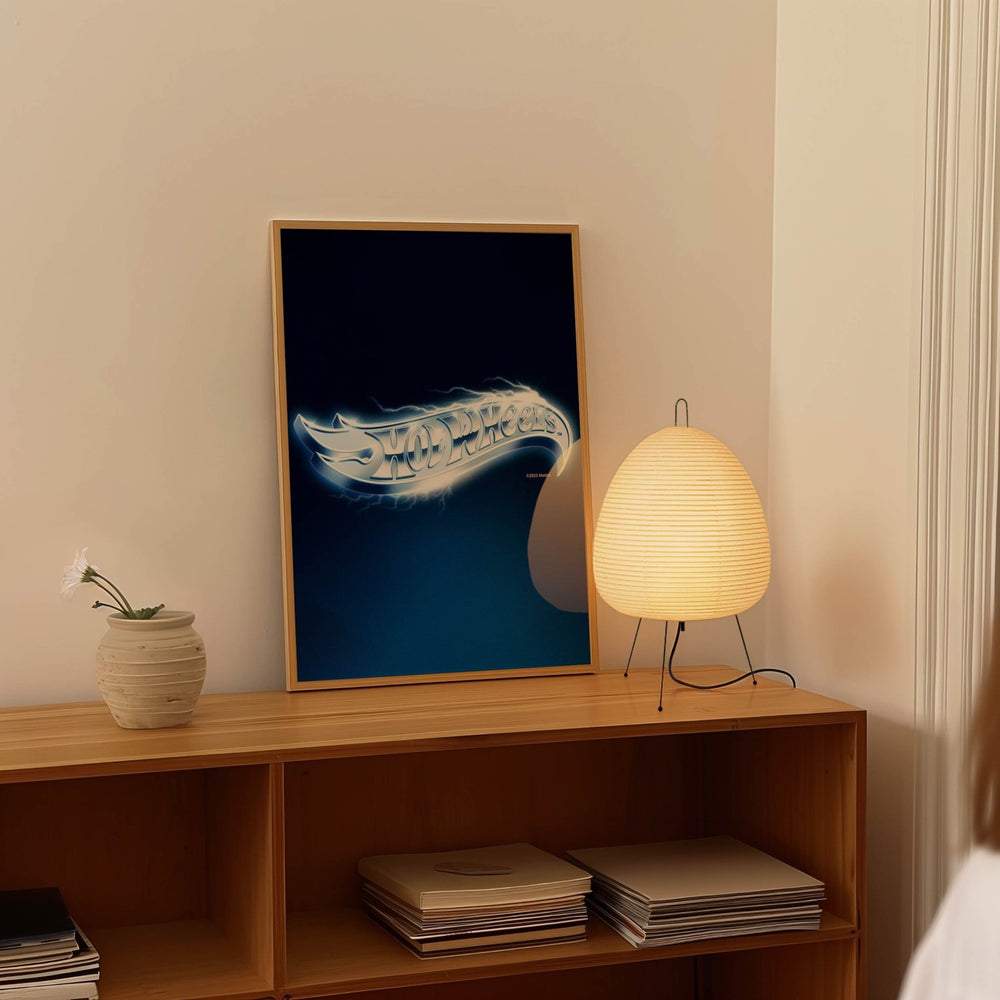 Hot Wheels Logo Portrait Vintage Electric Print wall - art - picture - poster