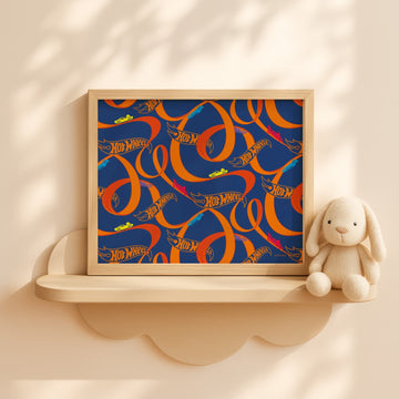 Hot Wheels Loop Logo Wall Art Print wall - art - picture - poster