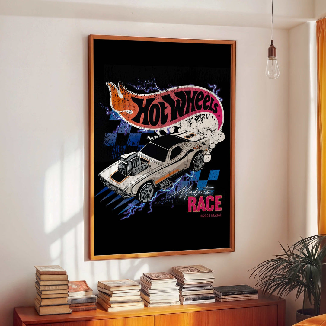 Hot Wheels Made to Race Wall Art Print wall - art - picture - poster