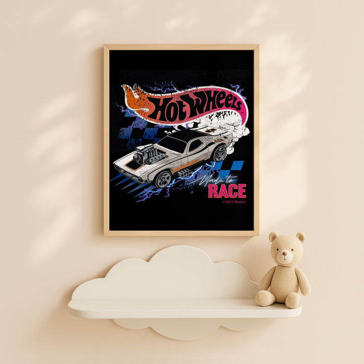 Hot Wheels Made to Race Wall Art Print wall - art - picture - poster