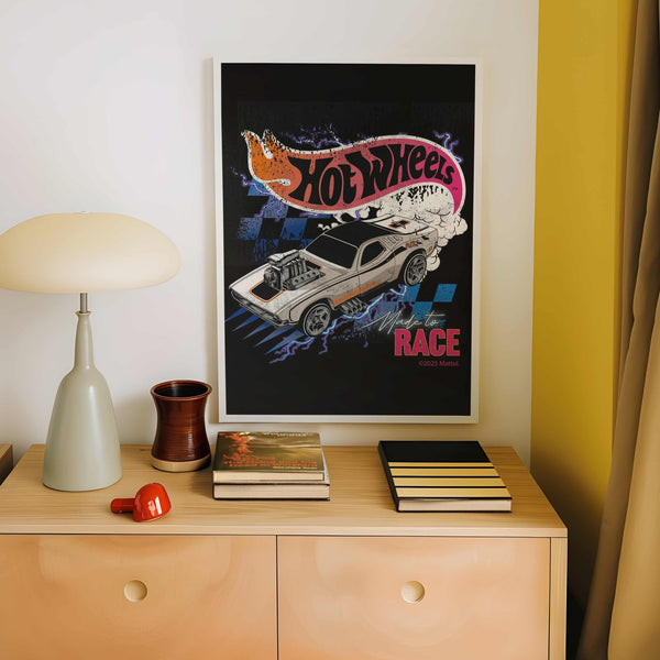 Hot Wheels Made to Race Wall Art Print