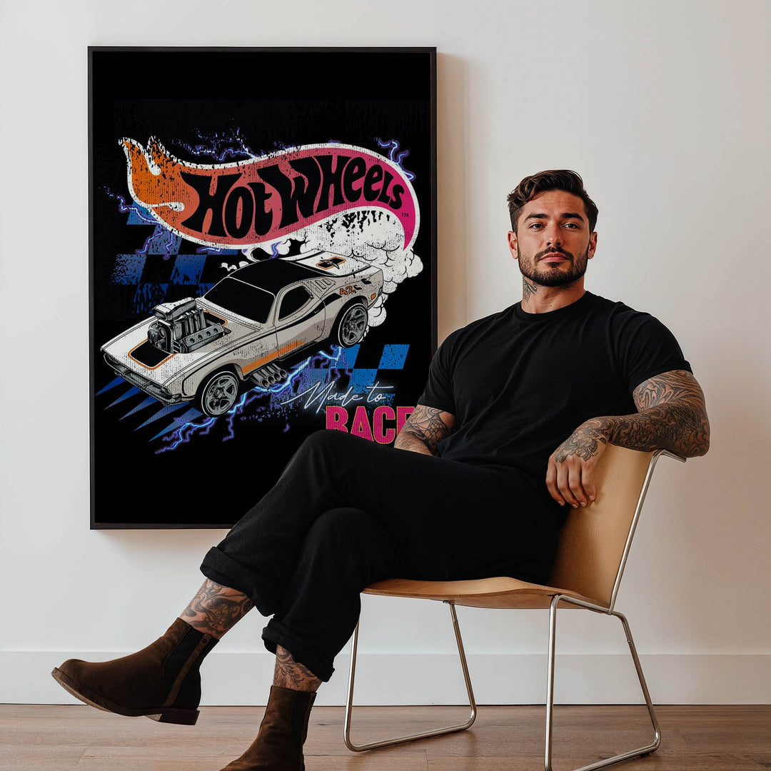 Hot Wheels Made to Race Wall Art Print wall - art - picture - poster