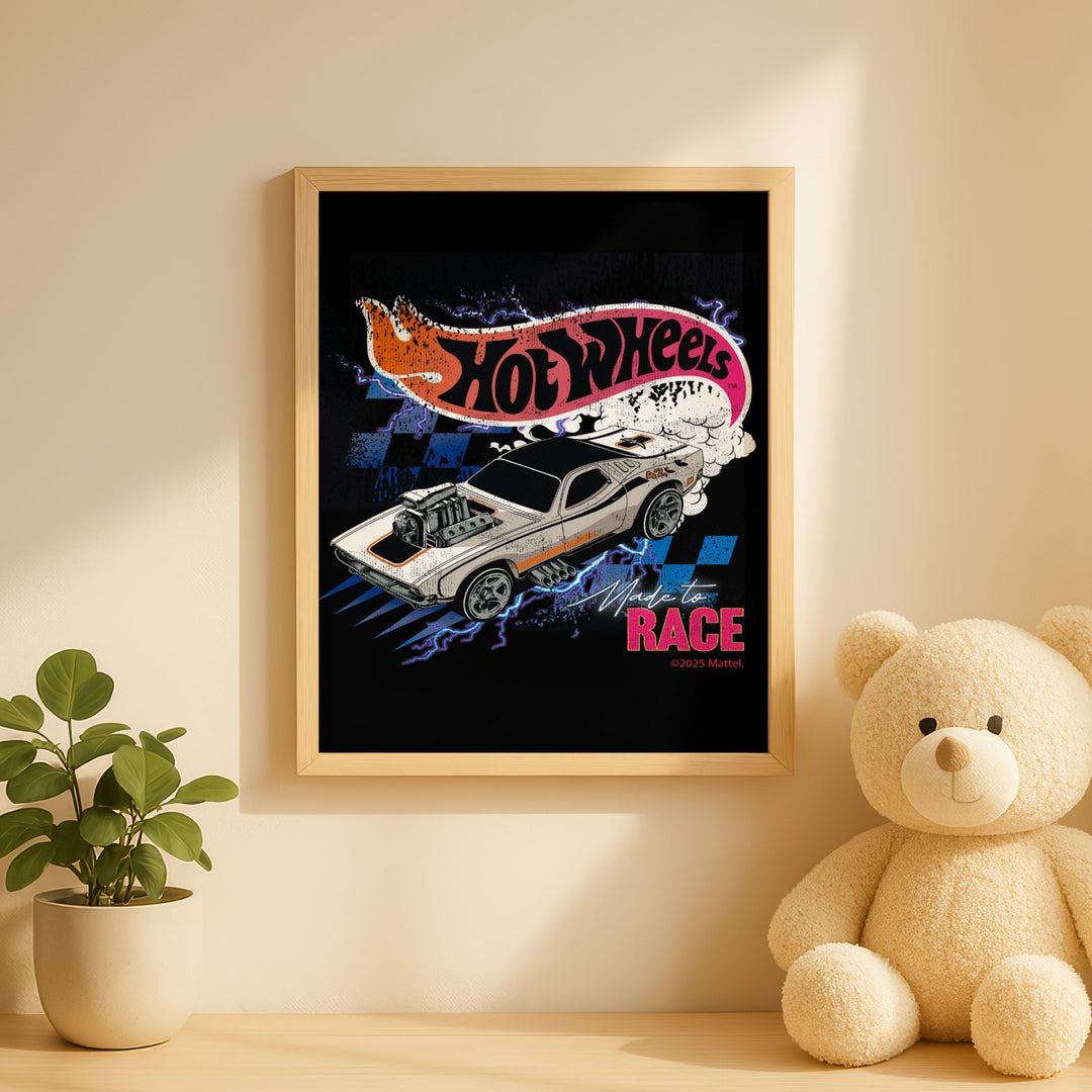 Hot Wheels Made to Race Wall Art Print wall - art - picture - poster