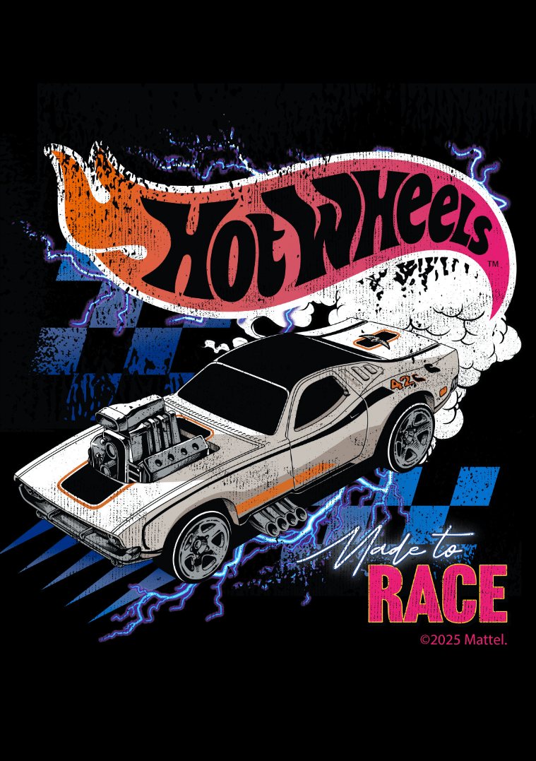 Hot Wheels Made to Race Wall Art Print frame