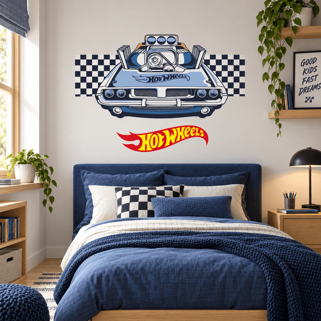 Hot Wheels: Muscle Power Car Wall Decal Sticker Set wall-art-picture-poster