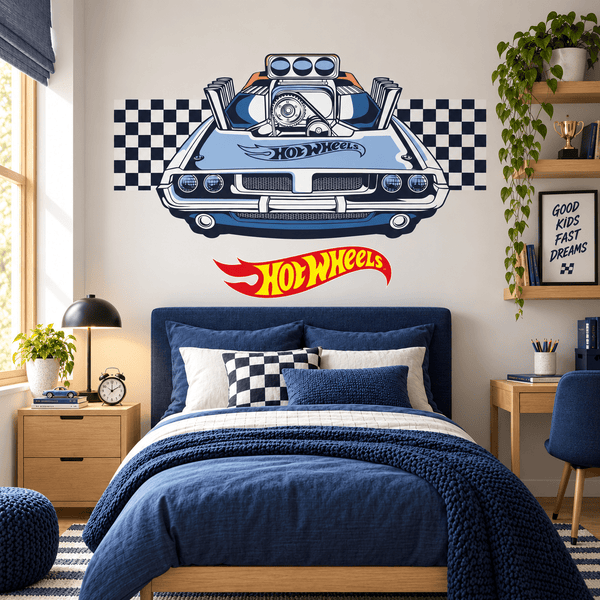 Hot Wheels: Muscle Power Car Wall Decal Sticker Set