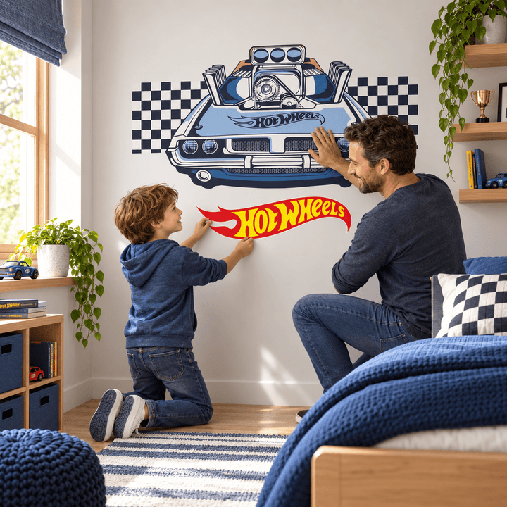 Hot Wheels: Muscle Power Car Wall Decal Sticker Set wall-art-picture-poster