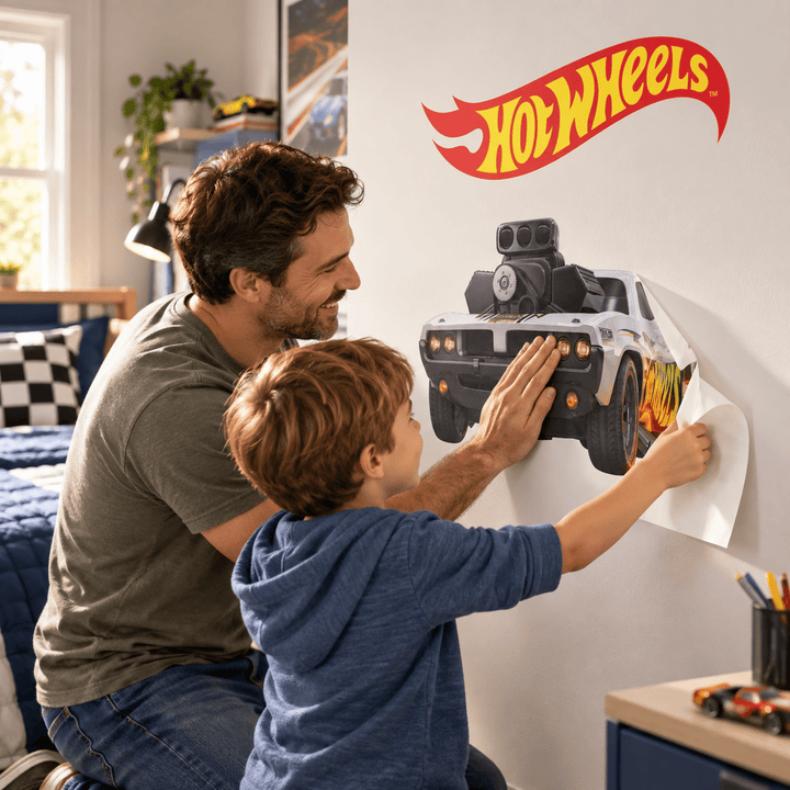 Hot Wheels: Nitro Charger Wall Sticker Kids Car Decal wall-art-picture-poster
