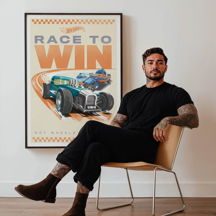 Hot Wheels Painted Tracks Race to Win Poster wall - art - picture - poster