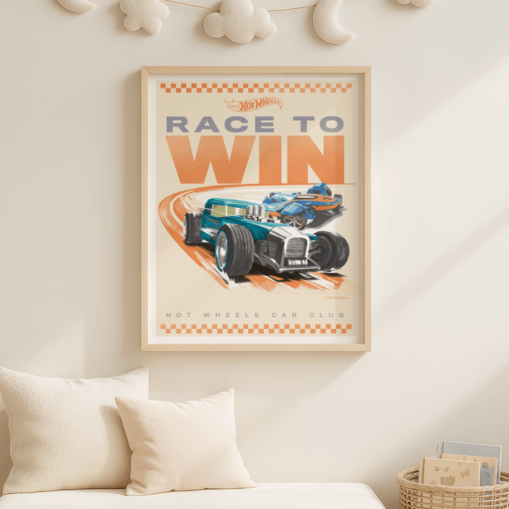 Hot Wheels Painted Tracks Race to Win Poster wall - art - picture - poster
