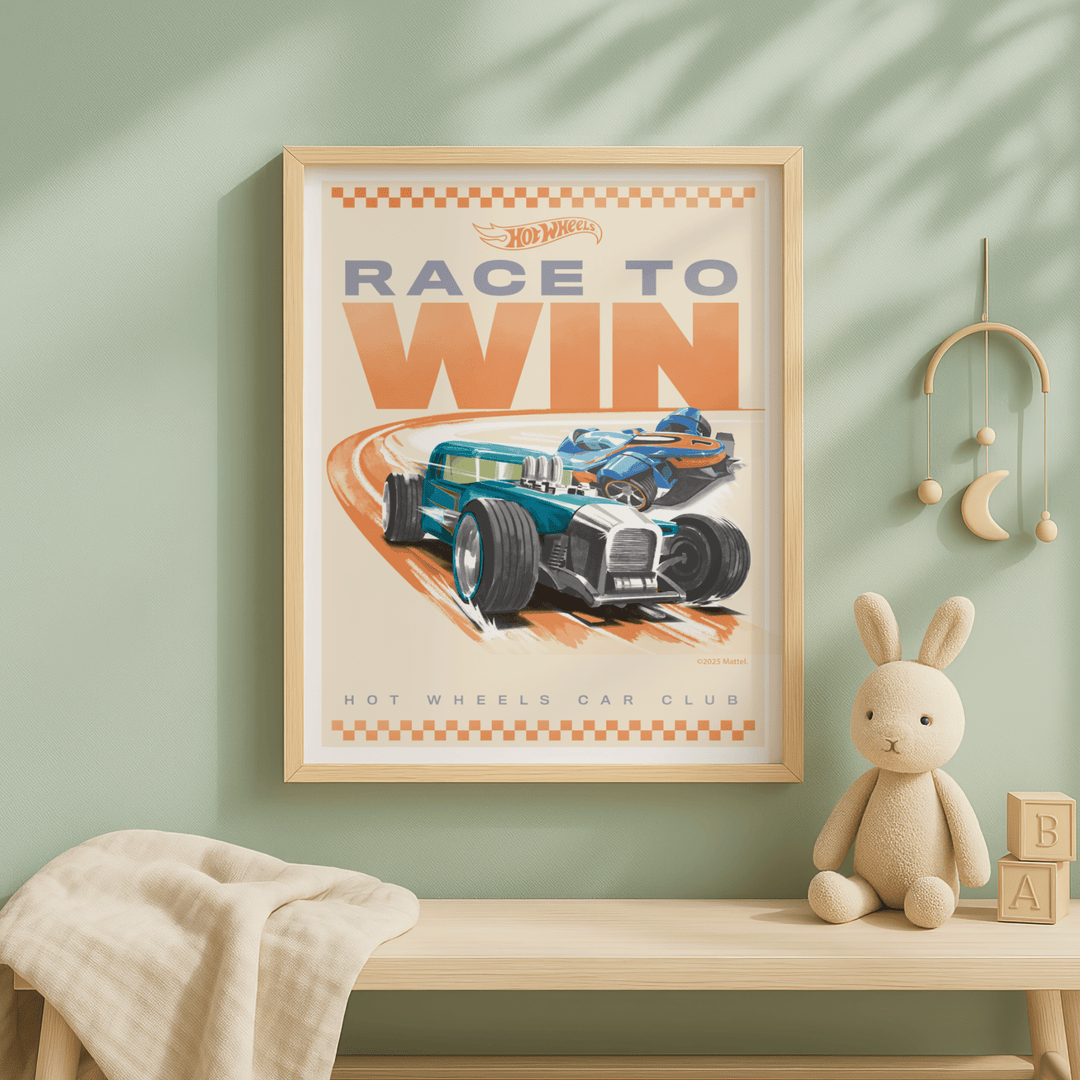 Hot Wheels Painted Tracks Race to Win Poster wall - art - picture - poster