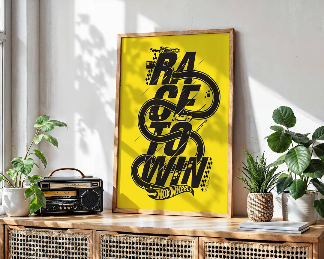 Hot Wheels Race To Win Print Poster wall - art - picture - poster