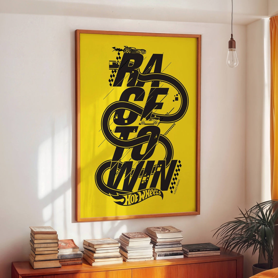 Hot Wheels Race To Win Print Poster wall - art - picture - poster