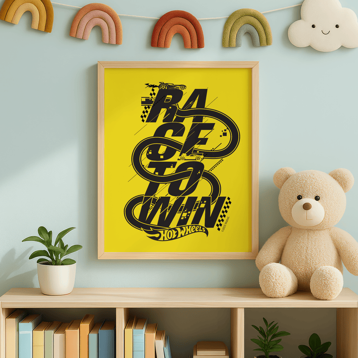 Hot Wheels Race To Win Print Poster wall - art - picture - poster