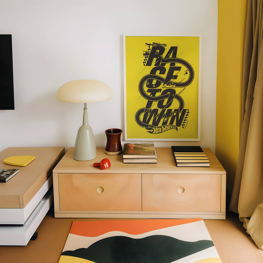 Hot Wheels Race To Win Print Poster wall - art - picture - poster