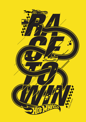 Hot Wheels Race To Win Print Poster frame