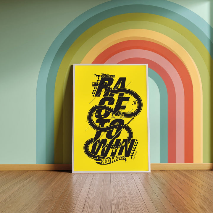 Hot Wheels Race To Win Print Poster wall - art - picture - poster