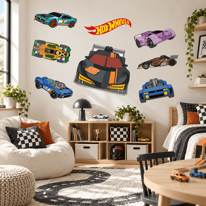Hot Wheels: Racer Collection Wall Sticker Decal Car Set wall-art-picture-poster