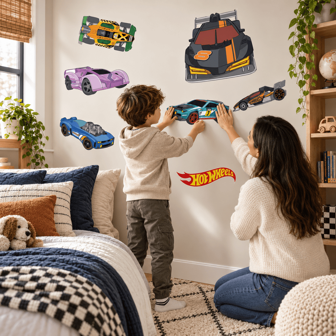 Hot Wheels: Racer Collection Wall Sticker Decal Car Set wall-art-picture-poster
