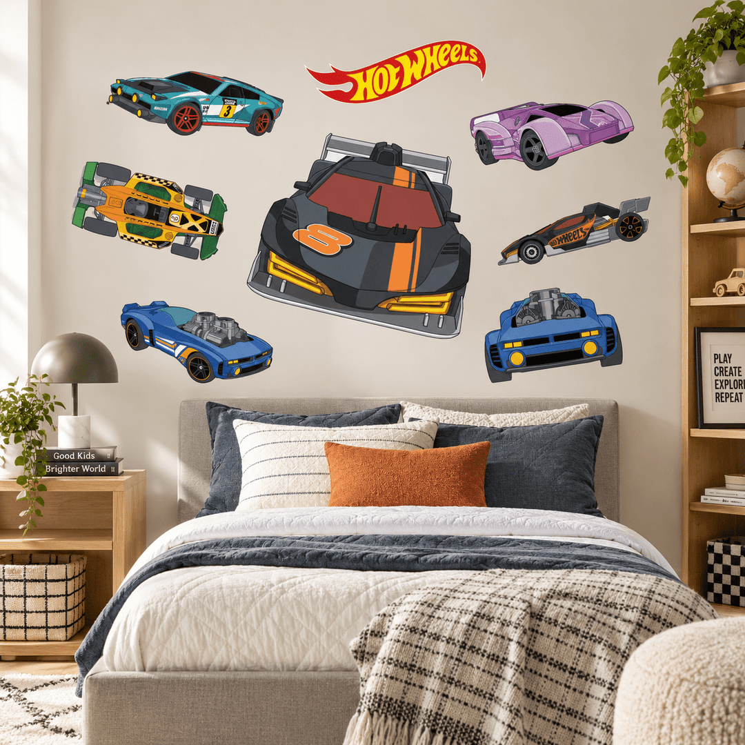 Hot Wheels: Racer Collection Wall Sticker Decal Car Set wall-art-picture-poster