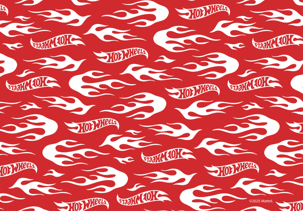 Hot Wheels Red Motorsport Landscape Logo Print frame