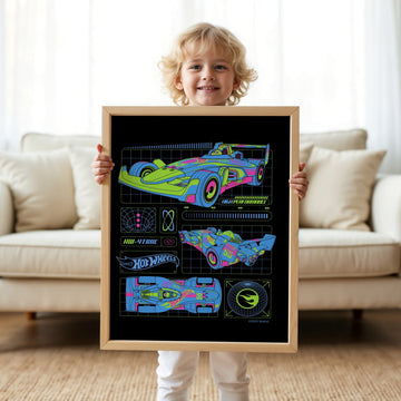 Hot Wheels Retro High Performance Wall Art Print wall - art - picture - poster