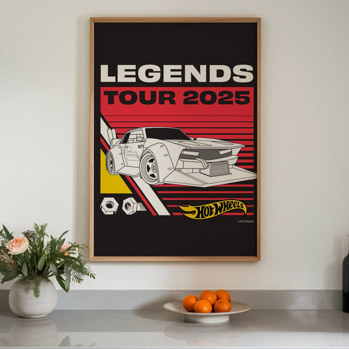Hot Wheels Retro Legends '25 Tour Print wall - art - picture - poster