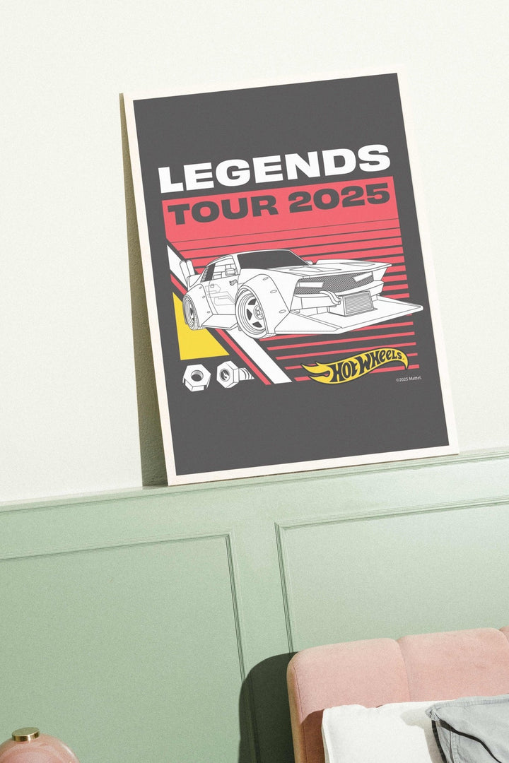 Hot Wheels Retro Legends '25 Tour Print wall - art - picture - poster