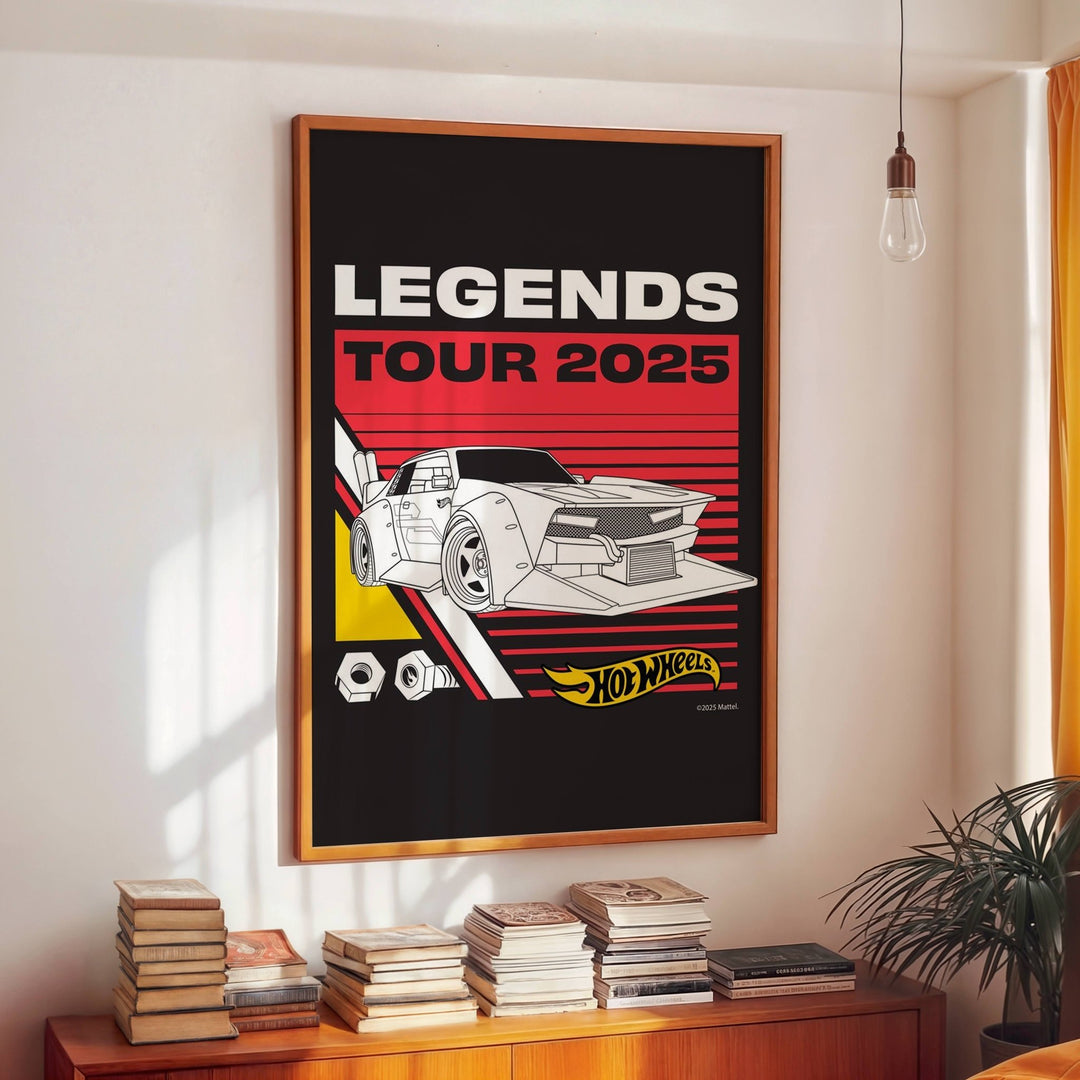 Hot Wheels Retro Legends '25 Tour Print wall - art - picture - poster