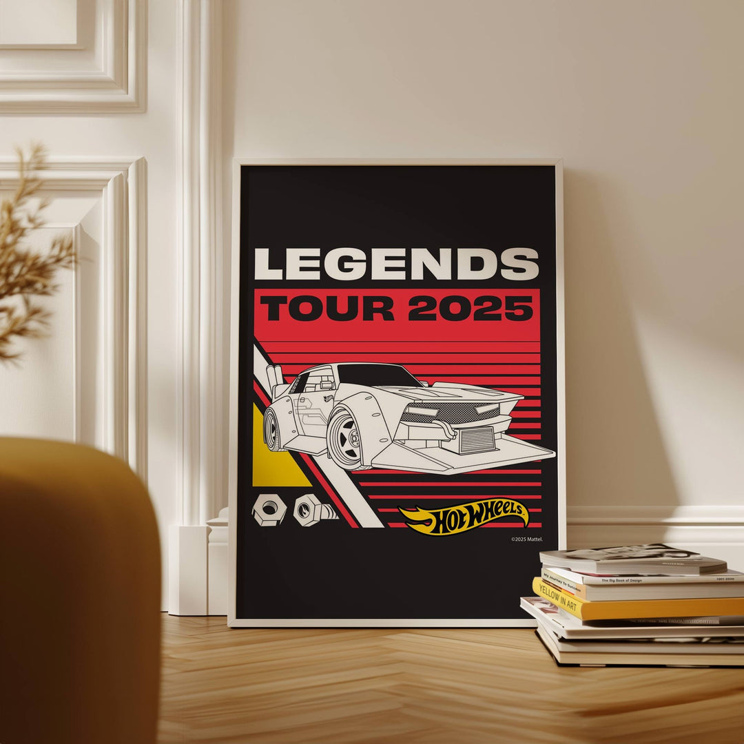 Hot Wheels Retro Legends '25 Tour Print wall - art - picture - poster