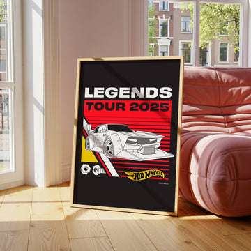 Hot Wheels Retro Legends '25 Tour Print wall - art - picture - poster