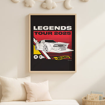 Hot Wheels Retro Legends '25 Tour Print wall - art - picture - poster
