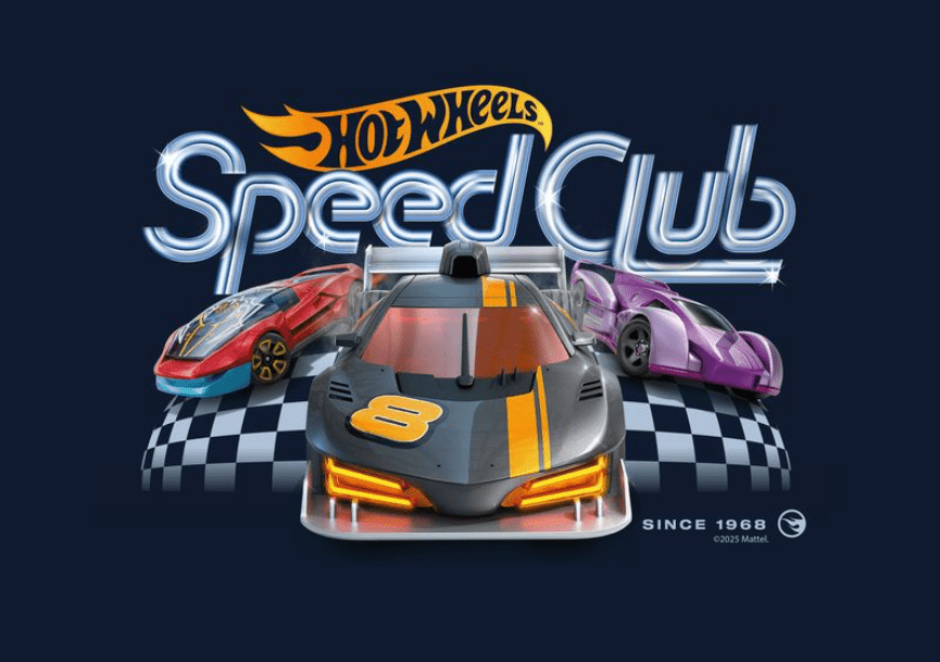Hot Wheels Retro Speed Club Landscape Poster wall - art - picture - poster - frame