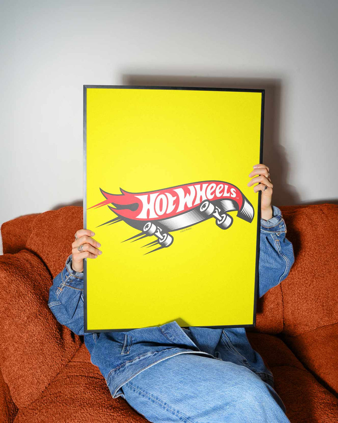 Hot Wheels Skateboard Icon Logo Wall Art Portrait Retro Print wall - art - picture - poster