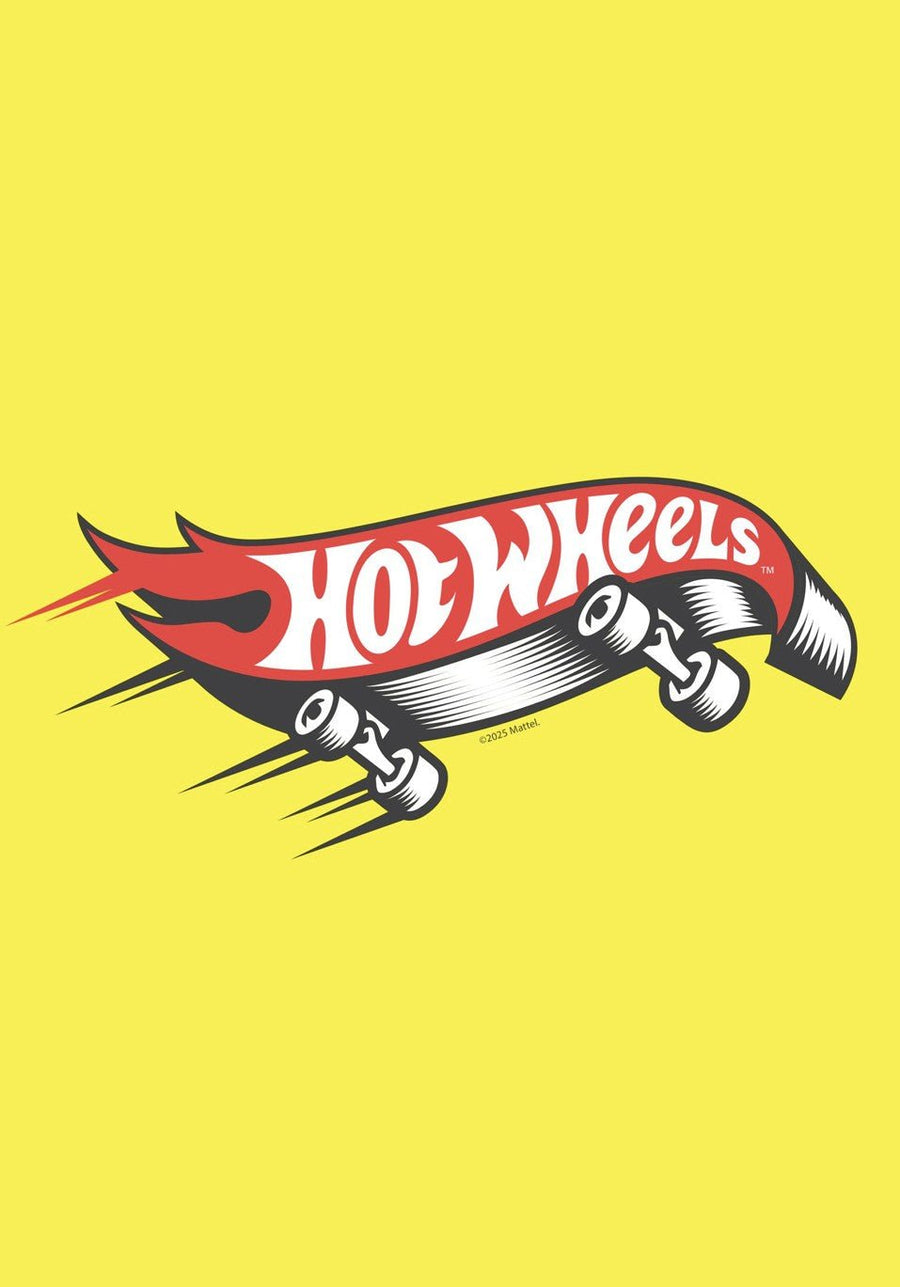 Hot Wheels Skateboard Icon Logo Wall Art Portrait Retro Print